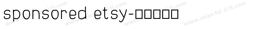 sponsored etsy字体转换